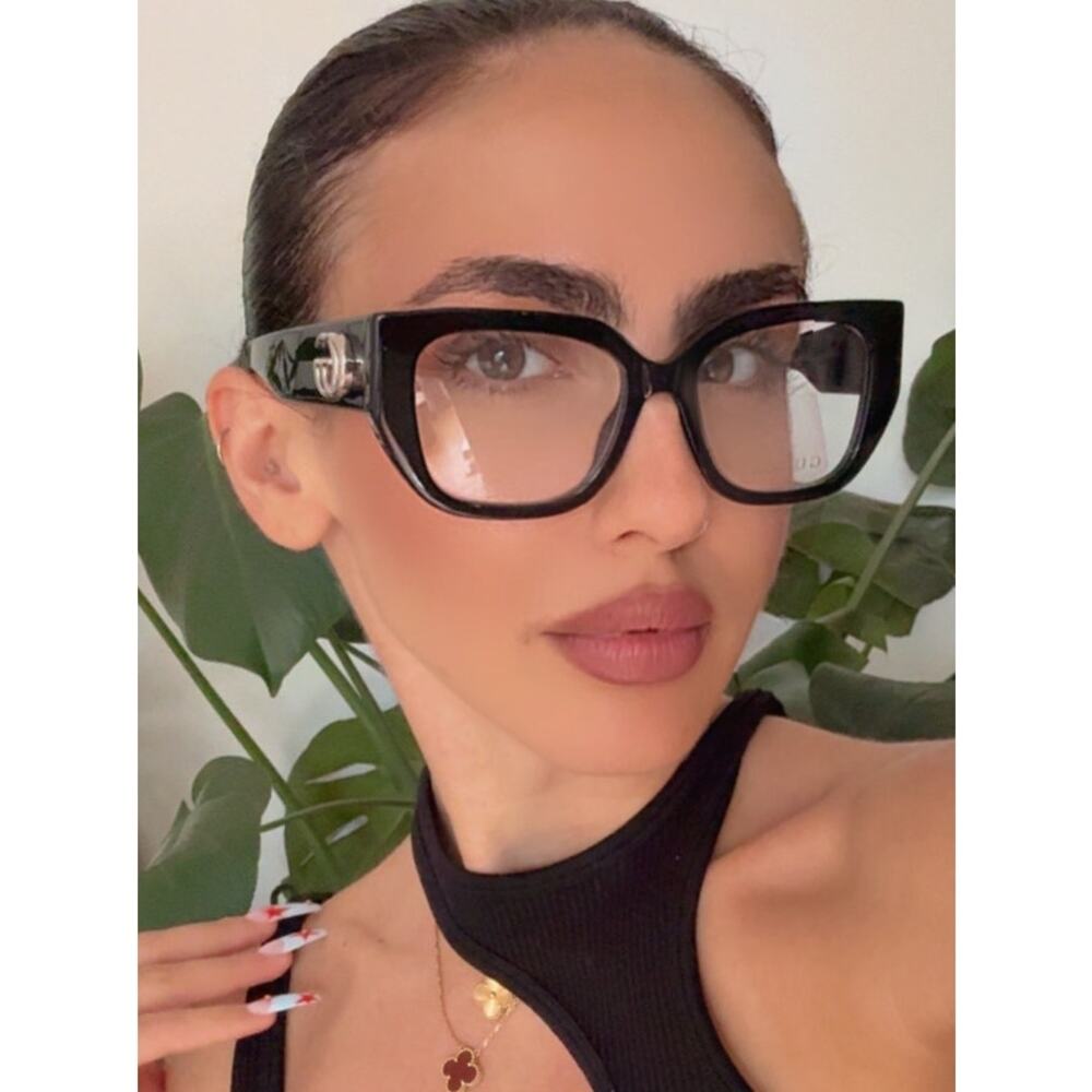 NEW Gucci GG1952O Black Thick Rim Eyeglasses Frames $515